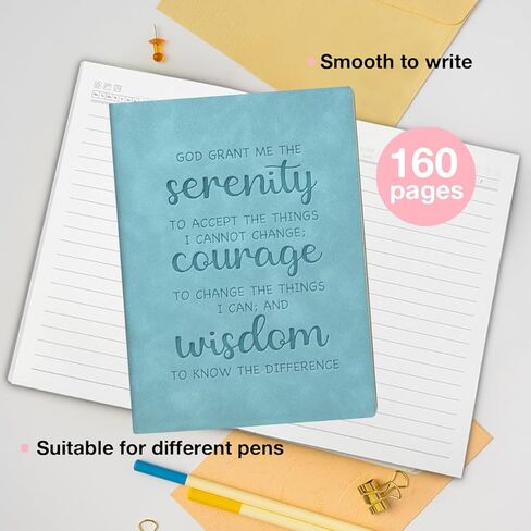 Serenity Prayer Office Notebook, Inspirational Gifts for Mom Women Friends Colleague, God Grant Me The Serenity Journal, Mental Health Gift in Saudi Arabia