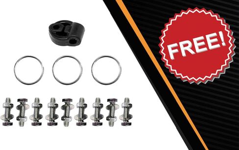 Exhaust Front Flex Pipe Compatible for 2010-2013 Acura MDX 3.7L | Stainless Steel | Northeastern Exhaust | Free Gaskets, Hanger, and Bolt Kit Included in Saudi Arabia