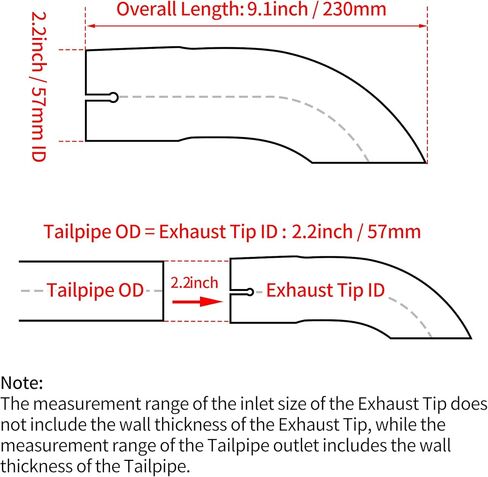 Motoforti 4" ID Inlet Turn Down Exhaust Pipe T304 Stainless Steel Surface Polishing Mandrel Bend Elbow Tube 9.1" Overall Length Suitalbe for 4" OD Tailpipes in Saudi Arabia
