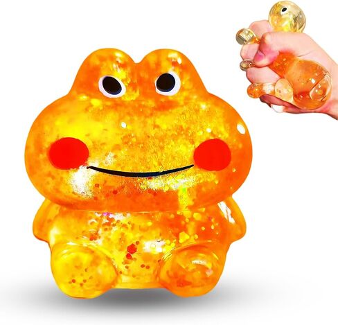 1Pcs Frog Squishy Stress Balls for Kids Adults Stretchy Fidget Ball for Anxiety Stress Relief Hand Therapy Sensory Squishy Ball Squeeze Fidgets for Party Favors Classroom Prizes (Blue) in Saudi Arabia