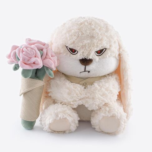 11.4" Adorable Bunny Plush Stuffed Animal - Hugging Rose Bouquet, Ultra-Soft Cuddly Toy, for Girls, Kids, Valentine's Day (Brown/Red)-A Surprise That Never Fades in Saudi Arabia