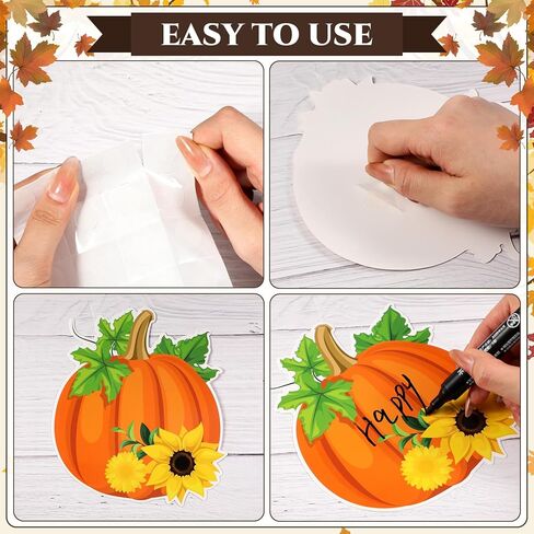 Dianelhall Happy Thanksgiving Classroom Bulletin Board Cutout Happy Fall Pumpkin Gnome Turkey Classroom Decorations Leaves Cutouts for Thanksgiving Autumn Harvest School Chalkboard Wall Decor Supplies in Saudi Arabia