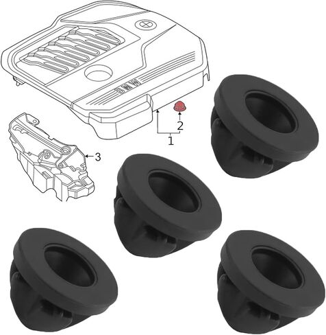 غطاء المحرك العلوي الكسوة المطاط جبل جروميت بوش سدادة 11127614138 ل BMW E88 E82 F20 F21 F40 F22 F87 F23 F44 F45 F46 E90 E91 in Saudi Arabia