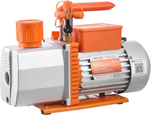 VEVOR AC Vacuum Pump and Gauge Set, 7 CFM 3/4 HP, Two Stage Rotary Vane HVAC Vacuum Pump, A/C Manifold Gauge Kit, for R134a R22 R410a, with Leak Detector Carry Bag Hose, for Auto HVAC Air Conditioning in Saudi Arabia