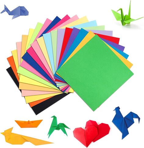 Granhoolm 300 Sheets Origami Paper, 20 Colors Origami Paper 7x7 inch,Double Sided Color Oragami Papers for Paper Artists,Craft Enthusiasts,DIY Arts Crafts in Saudi Arabia