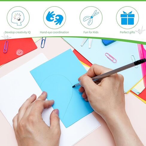 Granhoolm 300 Sheets Origami Paper, 20 Colors Origami Paper 7x7 inch,Double Sided Color Oragami Papers for Paper Artists,Craft Enthusiasts,DIY Arts Crafts in Saudi Arabia