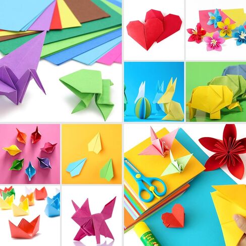 Granhoolm 300 Sheets Origami Paper, 20 Colors Origami Paper 7x7 inch,Double Sided Color Oragami Papers for Paper Artists,Craft Enthusiasts,DIY Arts Crafts in Saudi Arabia