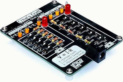 Ohm’s Craft – DIY Educational Soldering Kit | Demonstrate Series & Parallel Resistor Networks | STEM Learning Board with LED Feedback & Test Points for Teens & Hobbyists in Saudi Arabia