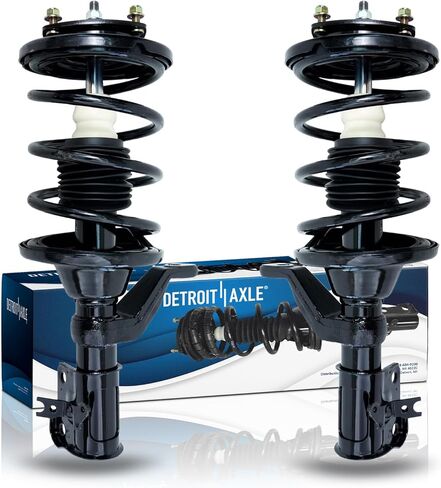 Detroit Axle - 4 Front & Rear Struts for 2001-2005 Honda Civic 2001-2003 EL Ready Struts w/Coil Spring Assembly 2002 Replacement Suspension Quick Install Ready Strut Shocks Assembly in Saudi Arabia