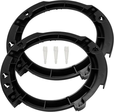 7 Inch Round LED Headlight Mount Bracket Retaining Ring Left and Right Replacement for Jeep Wrangler JK 2007-2017 Black in Saudi Arabia