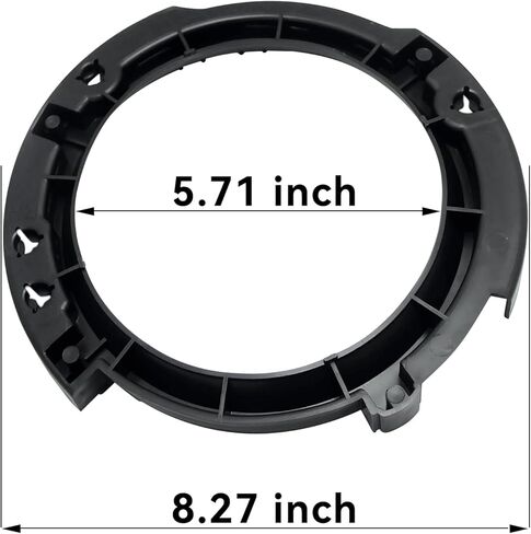 7 Inch Round LED Headlight Mount Bracket Retaining Ring Left and Right Replacement for Jeep Wrangler JK 2007-2017 Black in Saudi Arabia