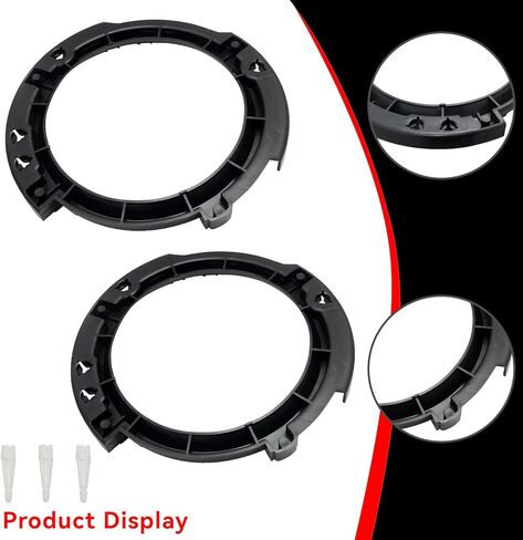 7 Inch Round LED Headlight Mount Bracket Retaining Ring Left and Right Replacement for Jeep Wrangler JK 2007-2017 Black in Saudi Arabia