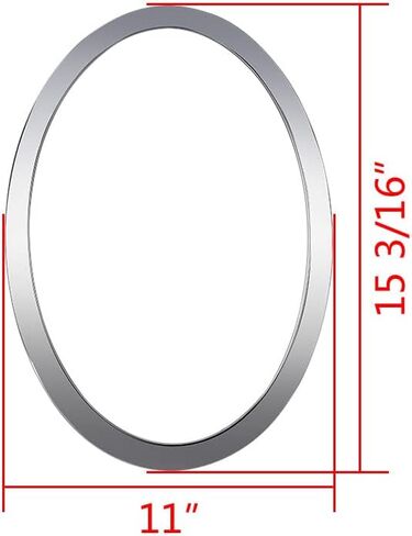 Astra Depot Compatible with MINI COOPER Left & Right Headlight Trim Chrome Surround Ring 2014-2019 2020 2021 2022 2023 F55 F56 F57 Fits OE: 51137300631 51137300632 in Saudi Arabia