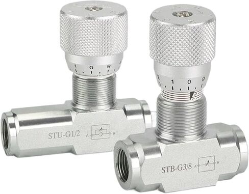 Hydraulic Two-Way Throttle Valve Single and bidirectional throttle valve 1 2 3 4 6 8 minutes G1/4(G3 8) in Kuwait