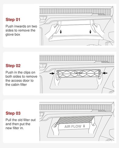 Puroma Cabin Air Filter with Activated Carbon, Compatible with CF12160, CAF1948P, Hyundai Kona 18-23, Tucson 16-21, Veloster 19-21, Venue 20-24, KIA Seltos 21-24, Soul 20-24, Sportage 17-22 in Kuwait