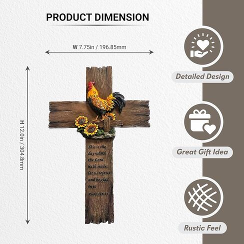 صليب نسر باين ريدج - صليب معلق على الحائط، ديكور منزلي معلق على الحائط، ديكور صليب روحي للجدار، ديكورات الحياة البرية لمقصورة المنزل، ديكور النسر in Kuwait