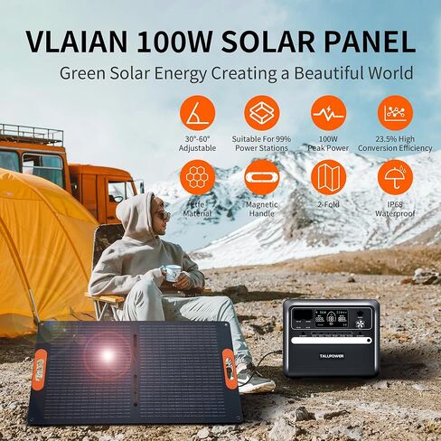 400W Portable Solar Panel for Power Station Generator,400 Watt Foldable Solar Panel Charger with MC4 Output,3-in-1 DC Connector,23.5% High Efficiency for Outdoor Camping RV Travel (400W) in Saudi Arabia