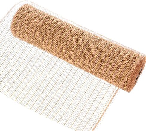 baotongle Deco Mesh Roll Mesh Plastic Mesh Roll Mesh Ribbon Glitter Metallic Wrapping Ribbon for Tree Door DIY Project Wreaths Party Decorations Wrapping Craft(Red and Green, 10inchesx10Yard) in Saudi Arabia