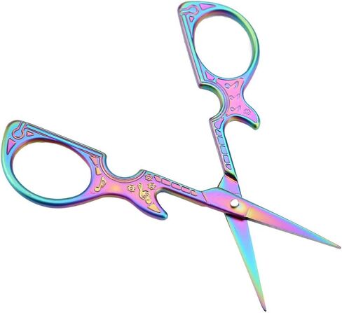 Vintage Guitar Shaped Sewing Scissors, 4.5in Antique Style Portable Stainless Steel Sharp Retro Scissors, for Embroidery, Cross Stitch, DIY Crafting in Saudi Arabia