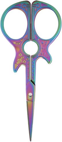 Vintage Guitar Shaped Sewing Scissors, 4.5in Antique Style Portable Stainless Steel Sharp Retro Scissors, for Embroidery, Cross Stitch, DIY Crafting in Saudi Arabia