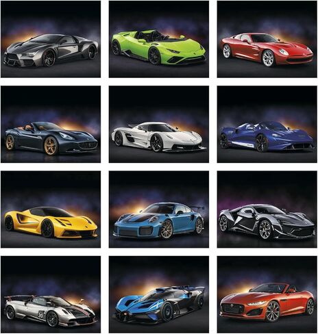 Exotic Sports Car 2026 Hanging Wall Calendar - 19" x 11" (Open) 2026 Monthly Appointment Planner and Organizer. The worlds fastest and most expensive beautiful cars! in Saudi Arabia