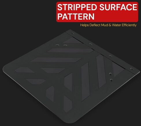 Mytee Products 2 Pack Semi Truck and Trailers Mud Flaps - 24"x36" Black Stripped Rubber Truck Splash Guard for Mud, Gravel, & Road Debris Protection in Saudi Arabia