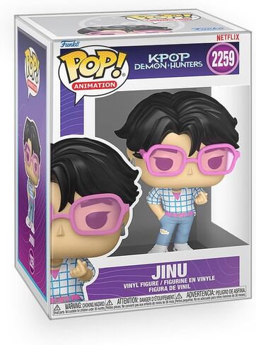 Funko Pop! Animation: Kpop Demon Hunters - Jinu Saja Boys Vinyl Figure Collectibles Bundled with Box Protector in Saudi Arabia