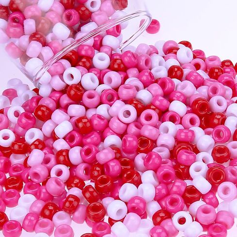 1000PCS Green White Orange Pony Beads St Patricks Day Pony Beads Bulk Loose Bead Set Hair Beads for Friendship Bracelet Necklace DIY Supplies in Saudi Arabia