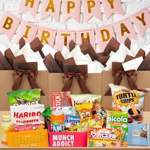 Brown Gift Bags with Handles and Ribbons - 10Pcs Gift Bag with 10 Tissue Paper 10 Greeting Cards, Welcome Gifts Thank You Bags for Birthday, Wedding, Mothers Day, Baby Shower, Bridal Shower, Party (12.6''x9.8''x4'') in Saudi Arabia