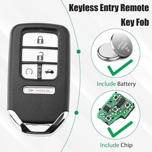CWTWB1G0090 433Mhz Keyless Entry Remote Car Key Fob Compatible with Accord 2018 2019 2020 2021 1.5L 2.0L L4 in Saudi Arabia