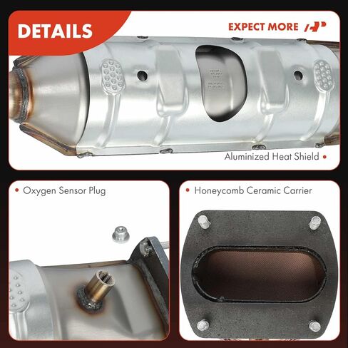 محول حفاز ممتاز مع مجموعة حشية متوافقة مباشرة مع Ford F-250 1987-1996، F-350 1987-1997، E-250 E-350 Econoline، E-250 E-350 Econoline Club Wagon، 5.8L 7.5L، E.P.A. متوافق in Saudi Arabia