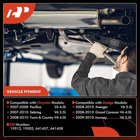 A-Premium Left and Right 2-PC Exhaust Manifold Catalytic Converter Kit Direct-Fit Compatible with Dodge Grand Caravan, Journey, Avenger & Chrysler Town & Country, Pacifica, 3.5L 4.0L, EPA Compliant in Saudi Arabia