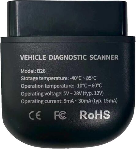 OBD2 Scanner Bluetooth for iPhone/Android -Wireless OBDⅡ Atuo Diagnostic Tool-Supports OBD2 Compliant Vehicles 1996 and Newer in Saudi Arabia
