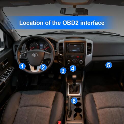 OBD2 Scanner Bluetooth for iPhone/Android -Wireless OBDⅡ Atuo Diagnostic Tool-Supports OBD2 Compliant Vehicles 1996 and Newer in Saudi Arabia
