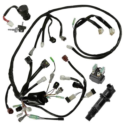 Caltric Wiring Harness Switch Key Coil Starter Relay Compatible with Yamaha YFZ450 Se Le 2004 2005 in Saudi Arabia