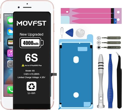 Replacement for iPhone 14 Battery,3600mAh Li-ion Polymer High Capacity Battery Fit for iPhone 14 Model A2882 A2649 A2881 A2884 A2883 with Repair Tool Kits in Saudi Arabia