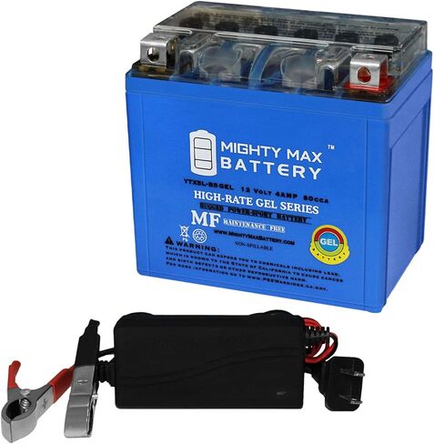 Mighty Max Battery YTX5L-BS GEL Replacement Battery for Duromax 4400 XP4400E Generator + 12V 1Amp Charger in Saudi Arabia