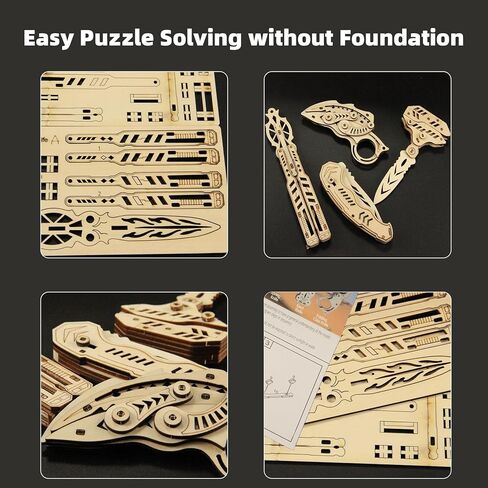 3D Wooden Puzzle for Adult-3D Wooden Puzzle Unique Knife Kits Multiple Iconic Model Gifts for Game Lovers and Puzzle Fans Ages 12+ (6 Iconic Model) in Saudi Arabia