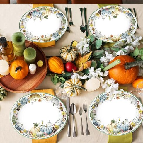 50PCS Christmas Paper Plates, 11" x 9" Large Oval Disposable Snowflake Plates for Holiday Wedding Birthday Christmas Party Decorations, Serves 50 in Saudi Arabia