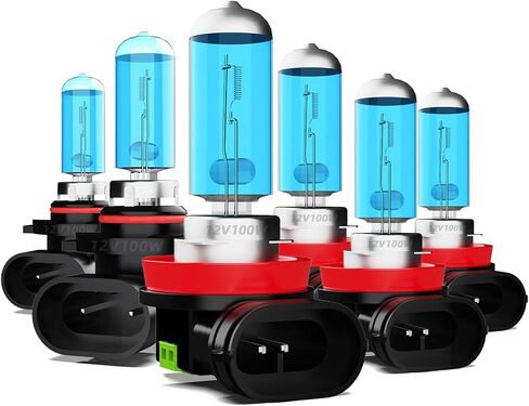 Headlight Bulbs Fit For Nissan Maxima 2008, 9005 9005 High Low Beam Combo, 5500K White Light Super Bright High Performance Halogen Headlight bulb, 4PCS in Saudi Arabia