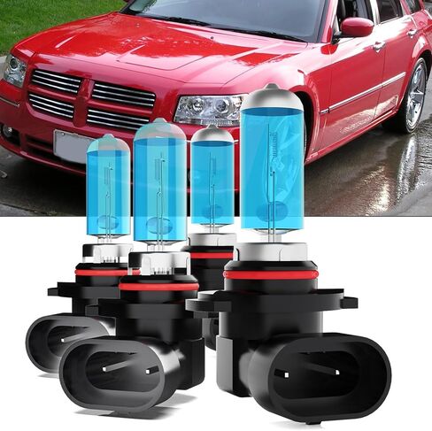 9006 Headlight Bulbs Fit For Dodge Magnum 2005-2008 Headlights Combo,9006/HB4 Low Beam Upgraded Replacement Headlight Bulb,High Performance Halogen headlights Bulb Combo,Plug n Play,2-Pack in Saudi Arabia
