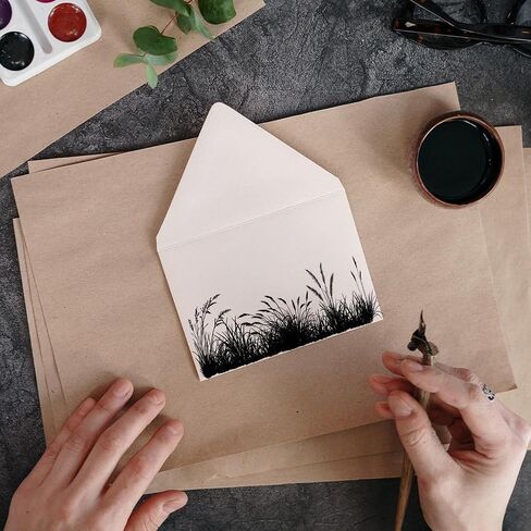 Grass Silhouette Clear Stamps for DIY Scrapbooking Plants Silicone Stamp Seals Transparent Stamps for Cards Making Photo Album Journal Home Decoration 5.91×5.91inch in Saudi Arabia
