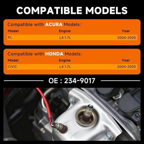 Precision O2 Sensor & Oxygen Sensor Kit with Free Gloves | For Acura, for Honda | Direct-Fit Upstream Sensor for 2004-2005 Models | OE 234-9017 in Saudi Arabia