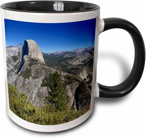 3dRose Yosemite-Half Dome Mug, 11 oz, Black in Saudi Arabia