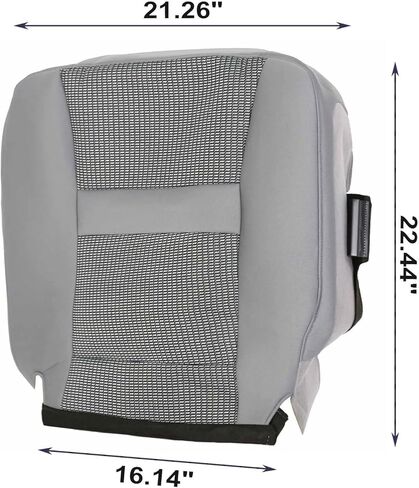 NLQR Front Driver & Passenger Sides Bottom & Foam Cushions Replacement Cloth Seat Covers Gray Compatible with Dodge Ram 1500 2500 3500 4500 5500 20062007 2008 2009 2010 in Saudi Arabia