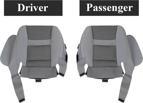 NLQR Front Driver & Passenger Sides Bottom & Foam Cushions Replacement Cloth Seat Covers Gray Compatible with Dodge Ram 1500 2500 3500 4500 5500 20062007 2008 2009 2010 in Saudi Arabia