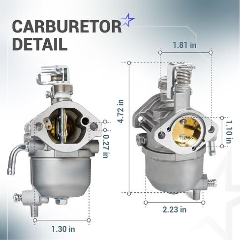 BlueStars Carburetor Kit for Kawasaki 13HP FJ400D Engine - Compatible with EZGO RXV 2008-Up, TXT 2010-2015, Valor 2010-2014 - Includes Fuel Pump - Replaces OEM 607954, 808656, 602061, 72873G01 in Saudi Arabia