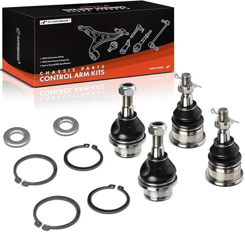 A-Premium Set of 4, Front Upper & Lower Ball Joints Kit, Compatible with Dodge Ram 1500 2006-2010 & Ram 1500 2011-2012 in Saudi Arabia
