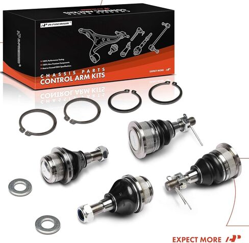 A-Premium Set of 4, Front Upper & Lower Ball Joints Kit, Compatible with Dodge Ram 1500 2006-2010 & Ram 1500 2011-2012 in Saudi Arabia