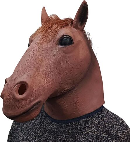 BEESUM Exclusive Horseman Head Mask BaJack Horse Cosplay Masks for Halloween Party Costume Latex in Kuwait